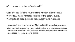 Data Science – No Code AI - L2.pptximportant | PPTX