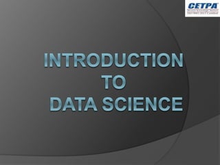 Introduction To Data Science | PPT