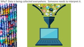 Why? Data is being collected everywhere. Someone needs to interpret it.
 