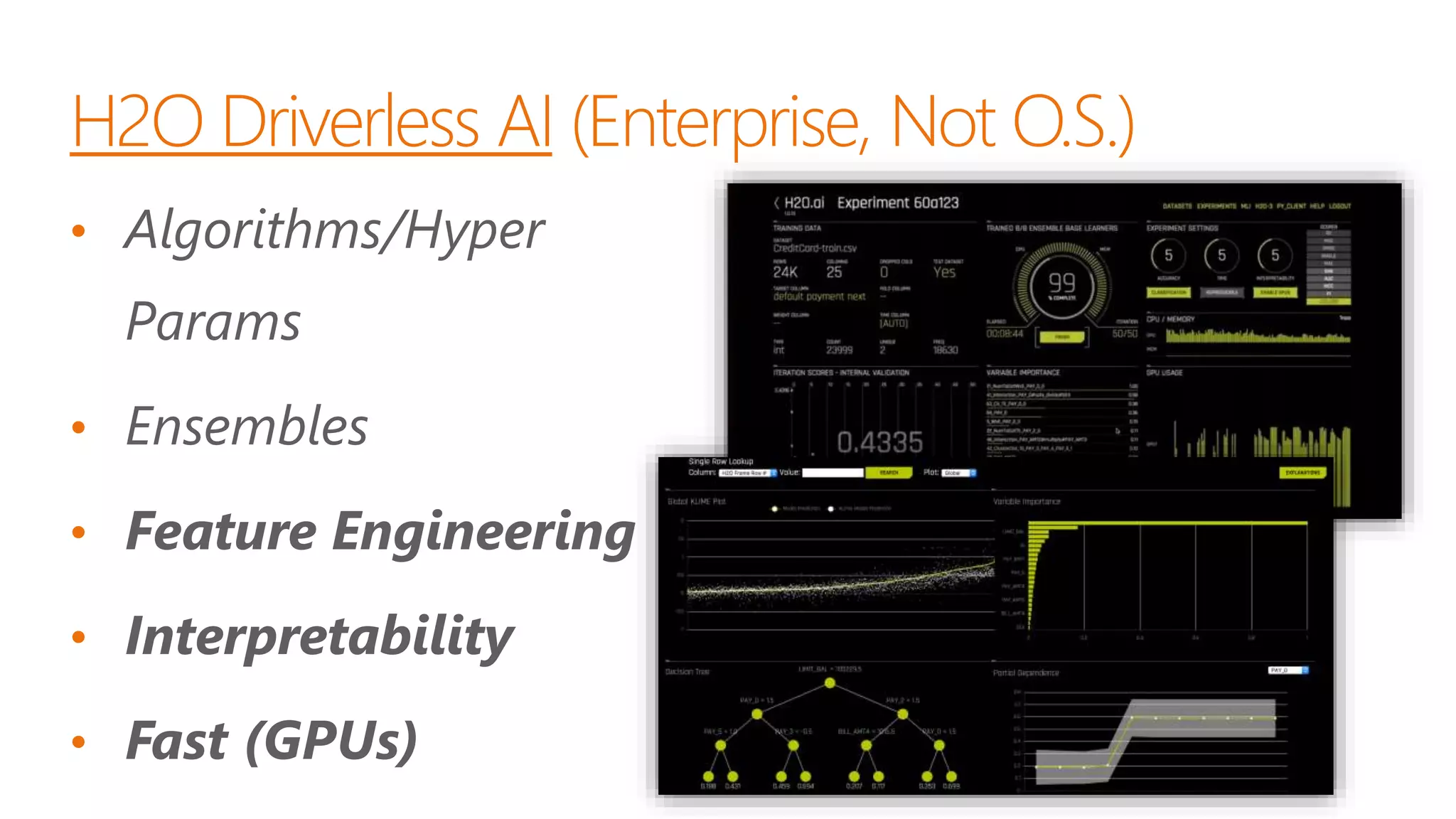 •
•
•
•
•
H2O Driverless AI