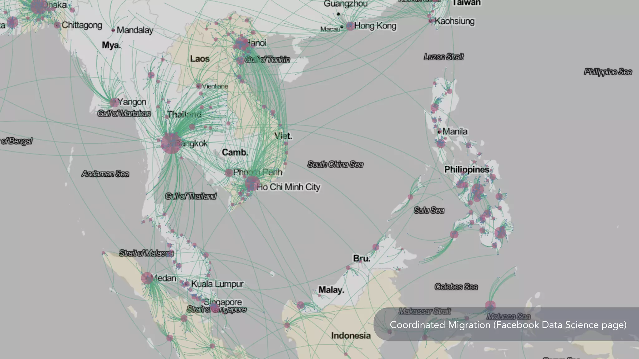 Coordinated Migration (Facebook Data Science page)
 