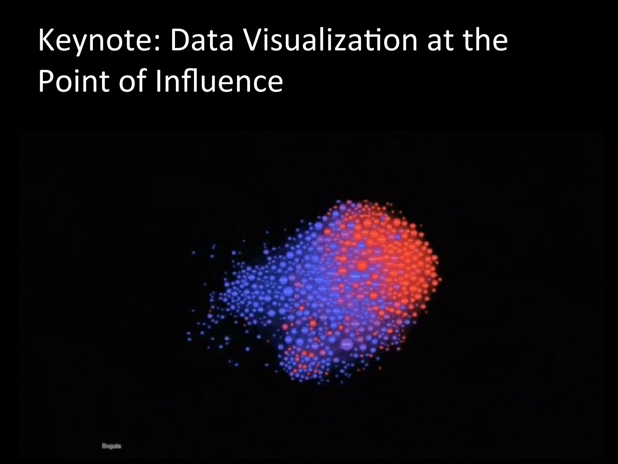 Keynote:	
  Data	
  VisualizaJon	
  at	
  the	
  
Point	
  of	
  Inﬂuence	
  
 