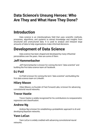 Data Science's Unsung Heroes: Who Are They and What Have They Done?.pdf ...