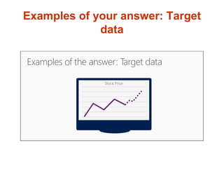 Examples of your answer: Target
data
 