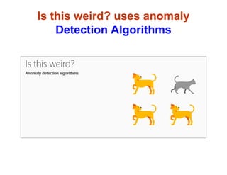 Is this weird? uses anomaly
Detection Algorithms
 