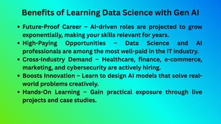 Learn, Build, and Innovate with Data Science & Generative AI | PDF