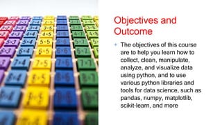 Data Science with Python course Outline.pptx | Free Download