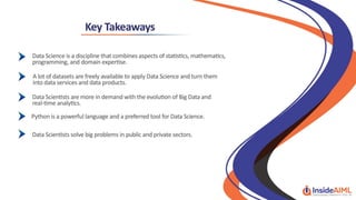 Data Science with Python Lesson 1 - InsideAIML