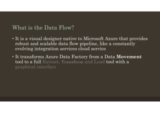Azure Data Factory V2; The Data Flows | PDF