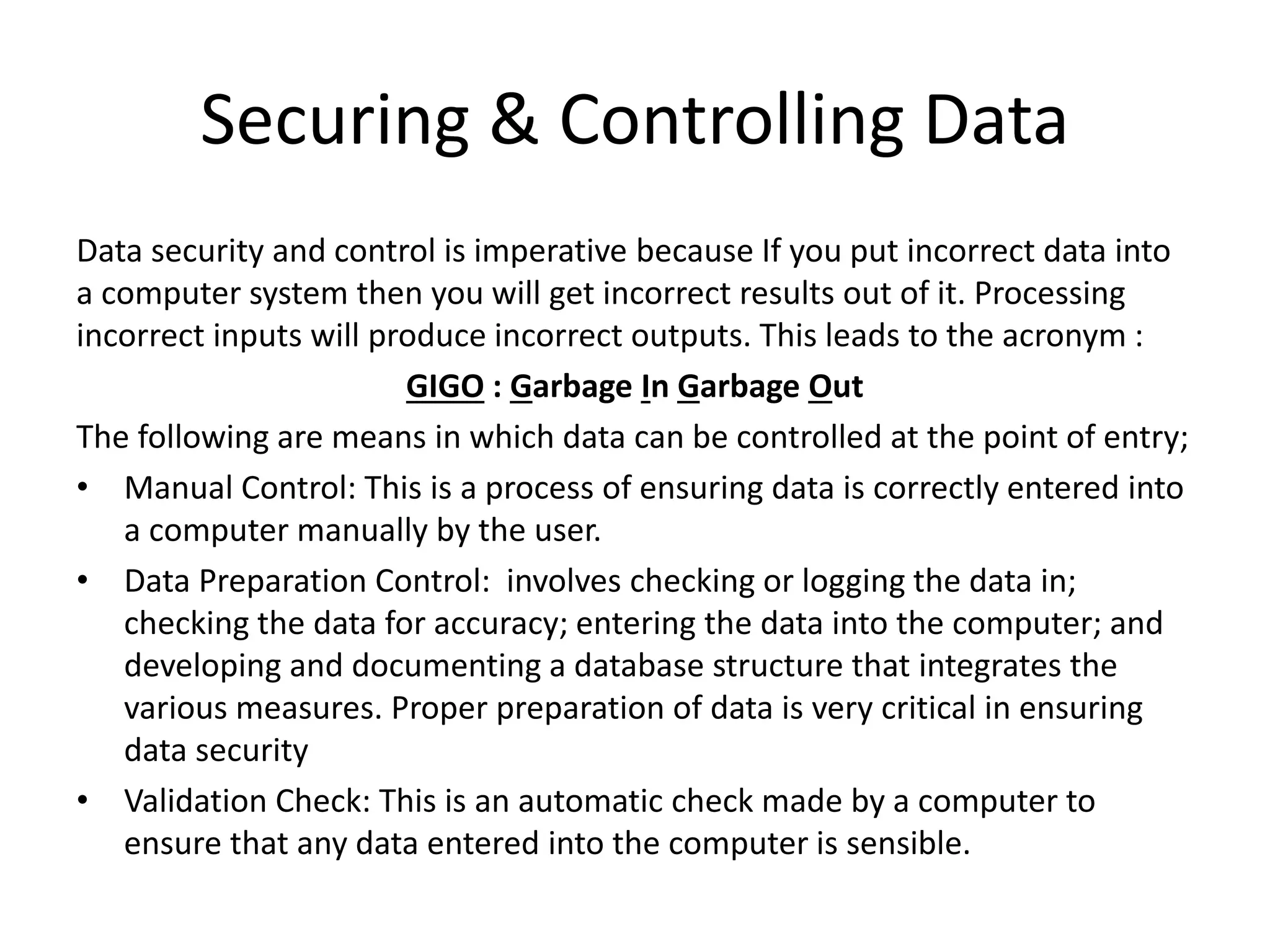 Data/File Security & Control | PPT