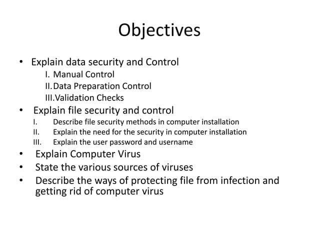 Data/File Security & Control | PPT