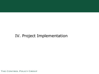 IV. Project Implementation  