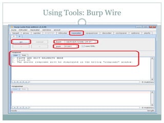Using Tools: Burp Wire
 
