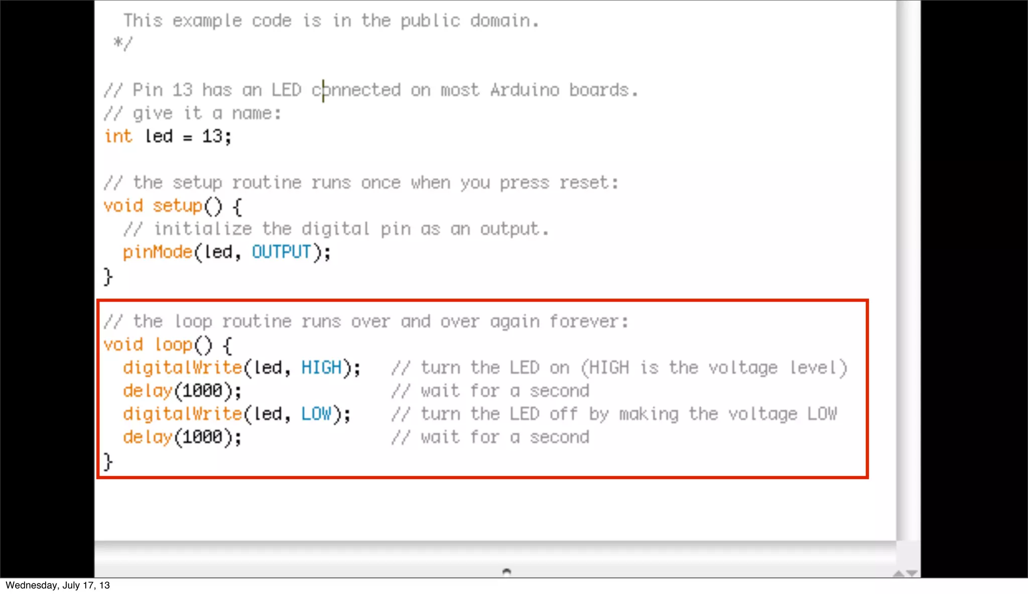 INPUT HERE
Wednesday, July 17, 13
 
