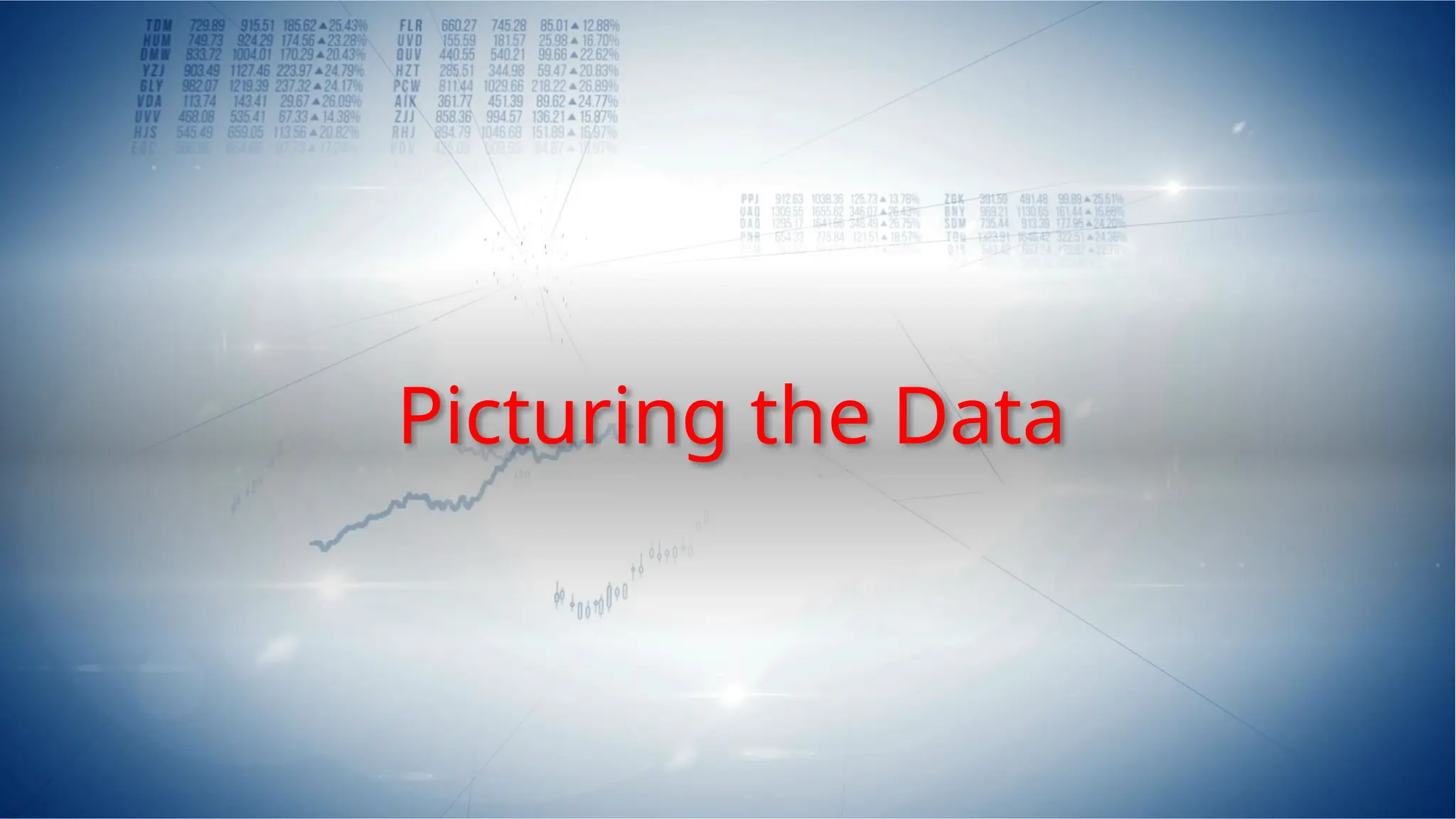 Picturing the Data
 