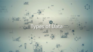 Types of Data
 