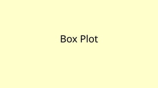 Box Plot
 