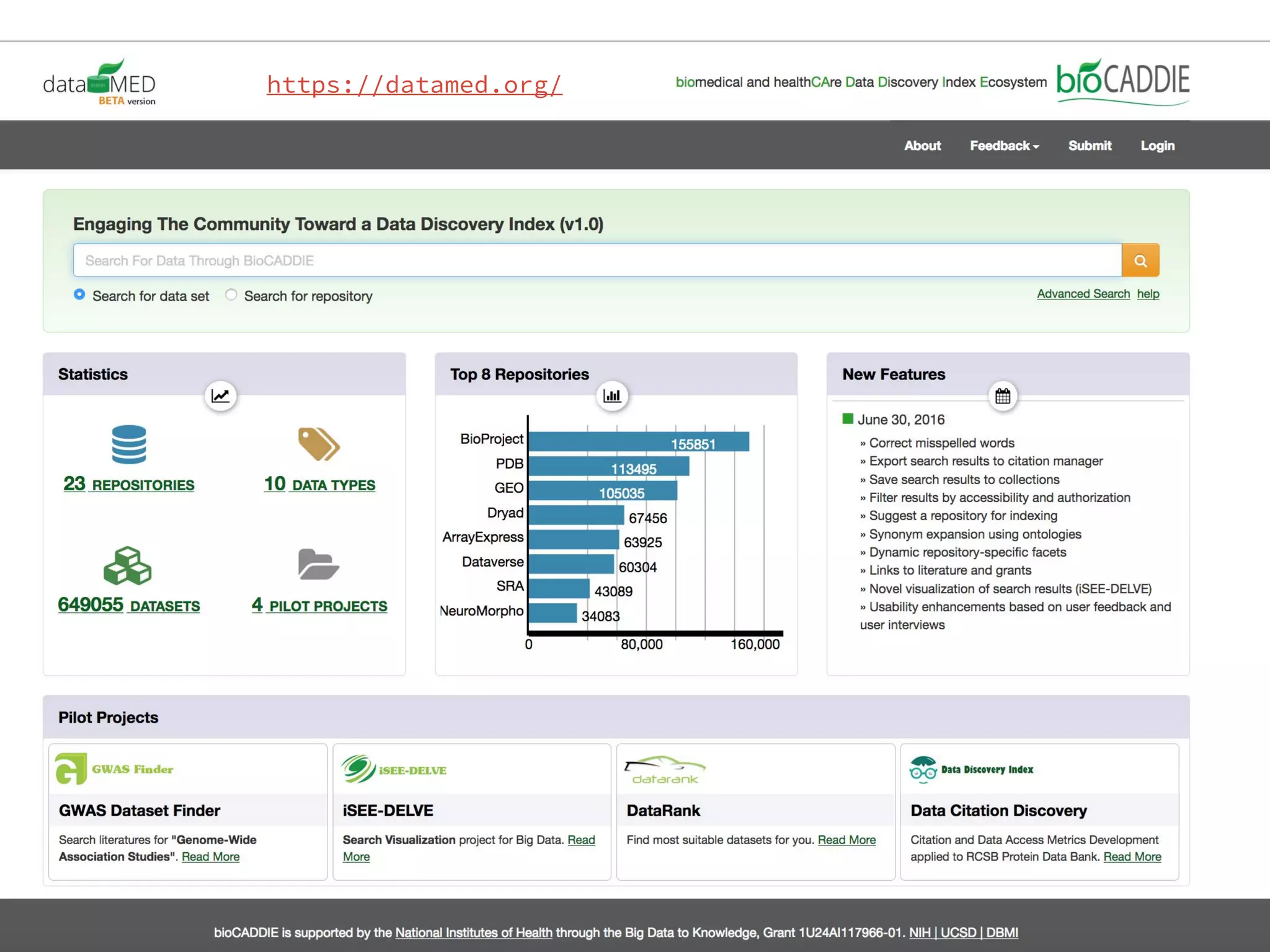 DataMed
https://datamed.org/
 