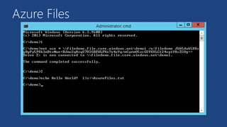 Azure Files
 
