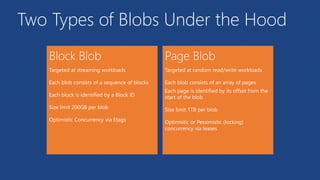 Two Types of Blobs Under the Hood
 