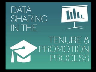 Data sharing and the tenure and promotion process