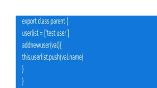 Data Sharing Between Child and Parent Components in AngularJS | PPTX