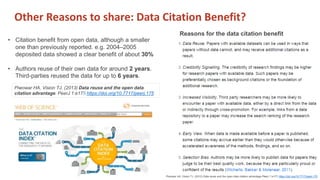 Research data sharing
