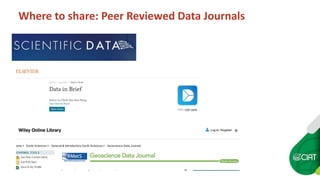 Research data sharing