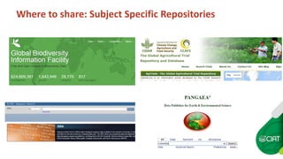 Research data sharing