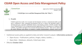 Research data sharing