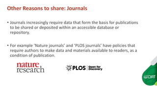 Research data sharing