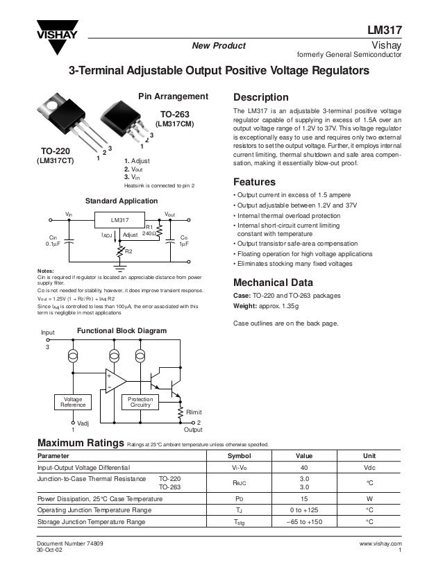 data sheet lm317k data sheet