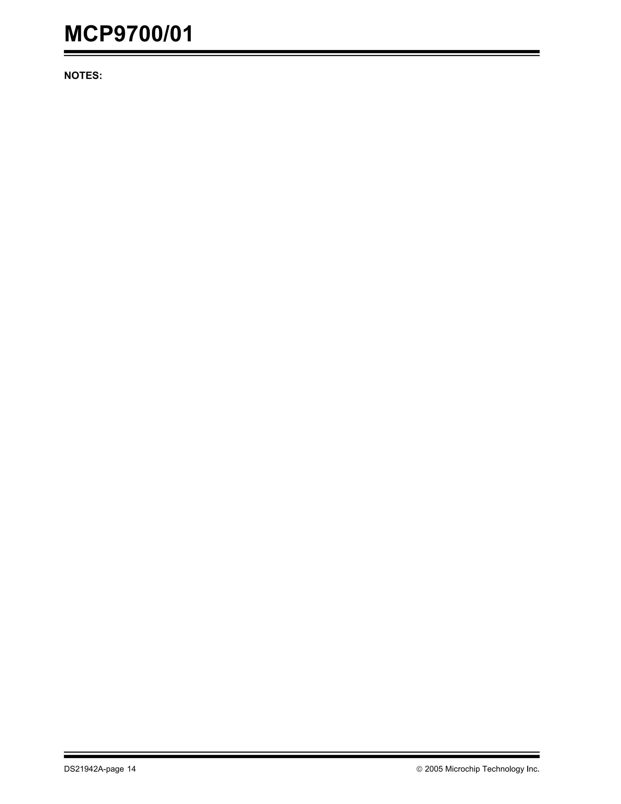 MCP9700/01
NOTES:
DS21942A-page 14 © 2005 Microchip Technology Inc.