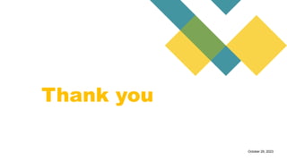 a free search engine for
academic publications and
research papers.
0Introduction
It allows users to track
citation counts for research
papers, which can help
assess the impact and
influence of academic
publications.
Citation Analysis
Researchers can create
and manage author
profiles, which showcase
their publications, citation
metrics, and collaboration
networks.
Author Profiles
Microsoft Academic
provides visualizations of
research collaboration
networks, helping users
identify connections
between researchers and
institutions.
Collaboration Network
Users can filter search
results to find open-access
research papers that are
freely available.
October 29, 2023
Thank you
 