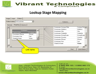 Lookup Stage Mapping
Link name
 
