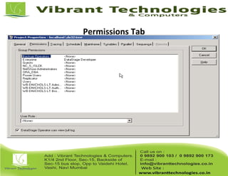 Permissions Tab
 