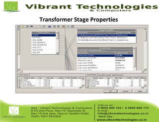 Transformer Stage Properties
 