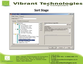 Sort Stage
 