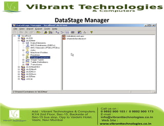 DataStage Manager
 