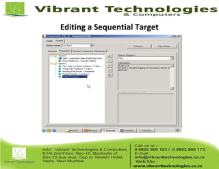 Editing a Sequential Target
 