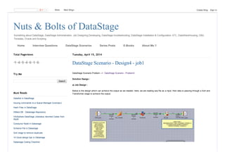 Data stage scenario design4 - job1 | PDF