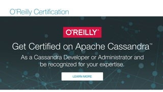 O’Reilly Certiﬁcation
21
© 2015 DataStax, All Rights Reserved.
 