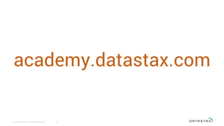 24
© 2015 DataStax, All Rights Reserved.
academy.datastax.com
 
