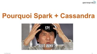 Confidential 10
Pourquoi Spark + Cassandra ?
 