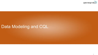 9
Data Modeling and CQL
 