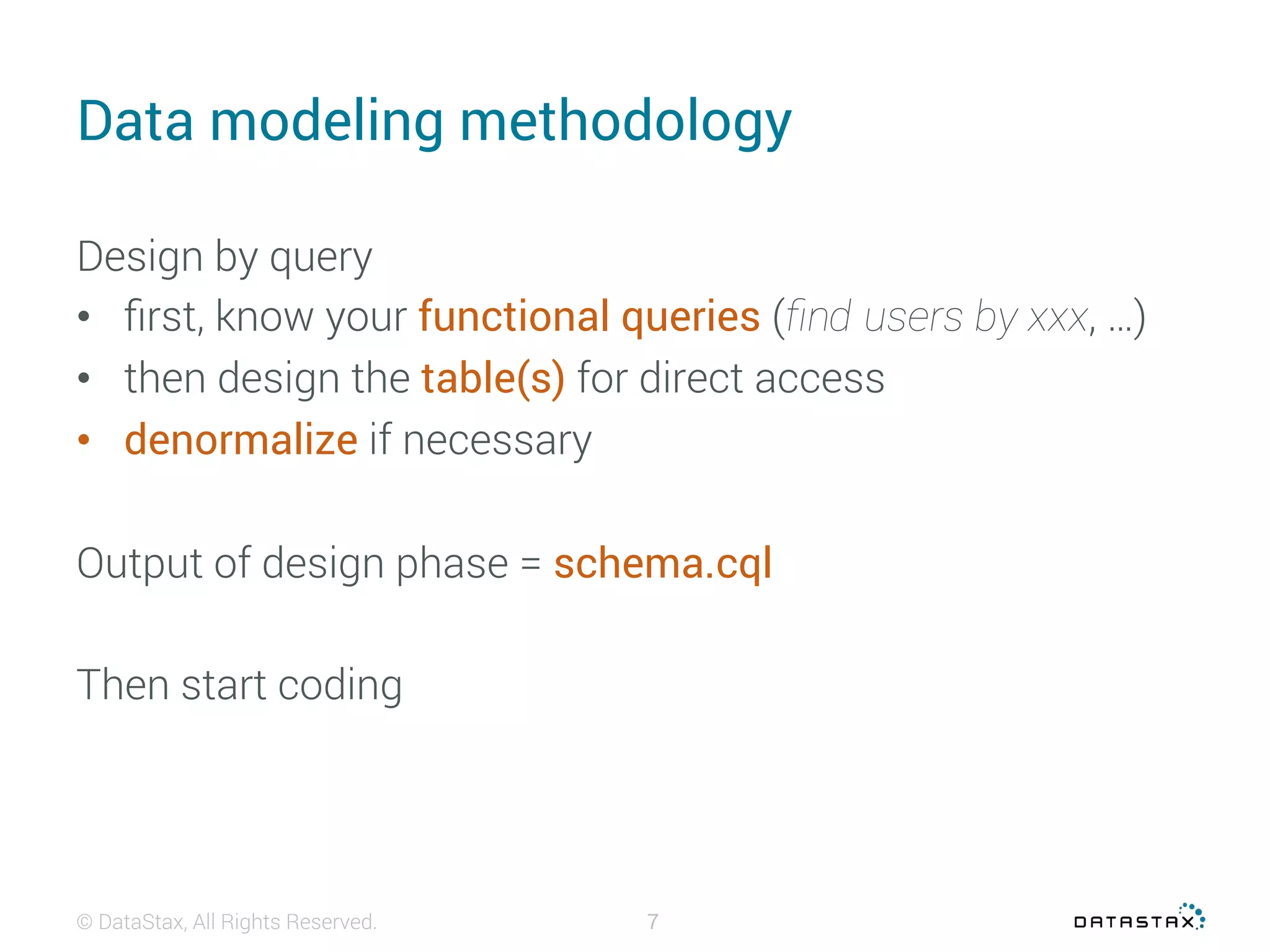 Datastax day 2016 : Cassandra data modeling basics | PDF | Databases ...
