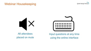 All attendees
placed on mute
Input questions at any time
using the online interface
Webinar Housekeeping
 