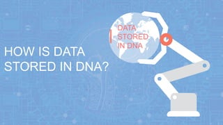 HOW IS DATA
STORED IN DNA?
DATA
STORED
IN DNA
 