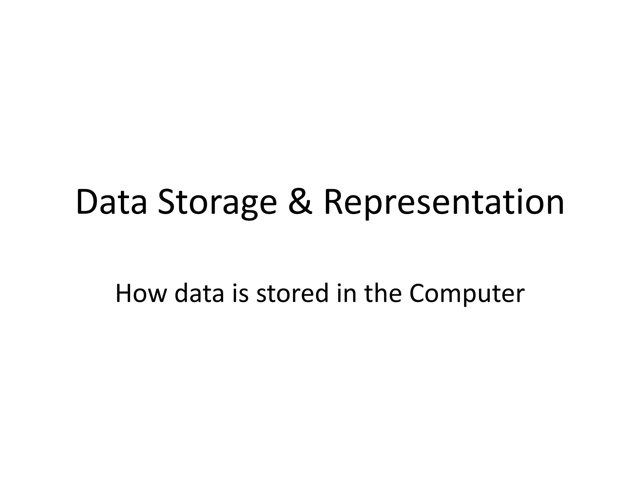 data-storage-representation-ppt-free-download