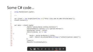 Some C# code…
 